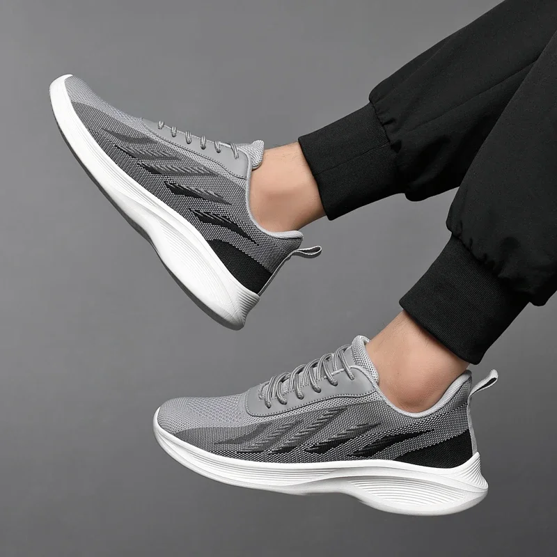 Chaussures de course de haute qualité Absorption des chocs chaussures de sport pour hommes baskets décontractées à la mode été respirant Tenis Masculino antidérapant