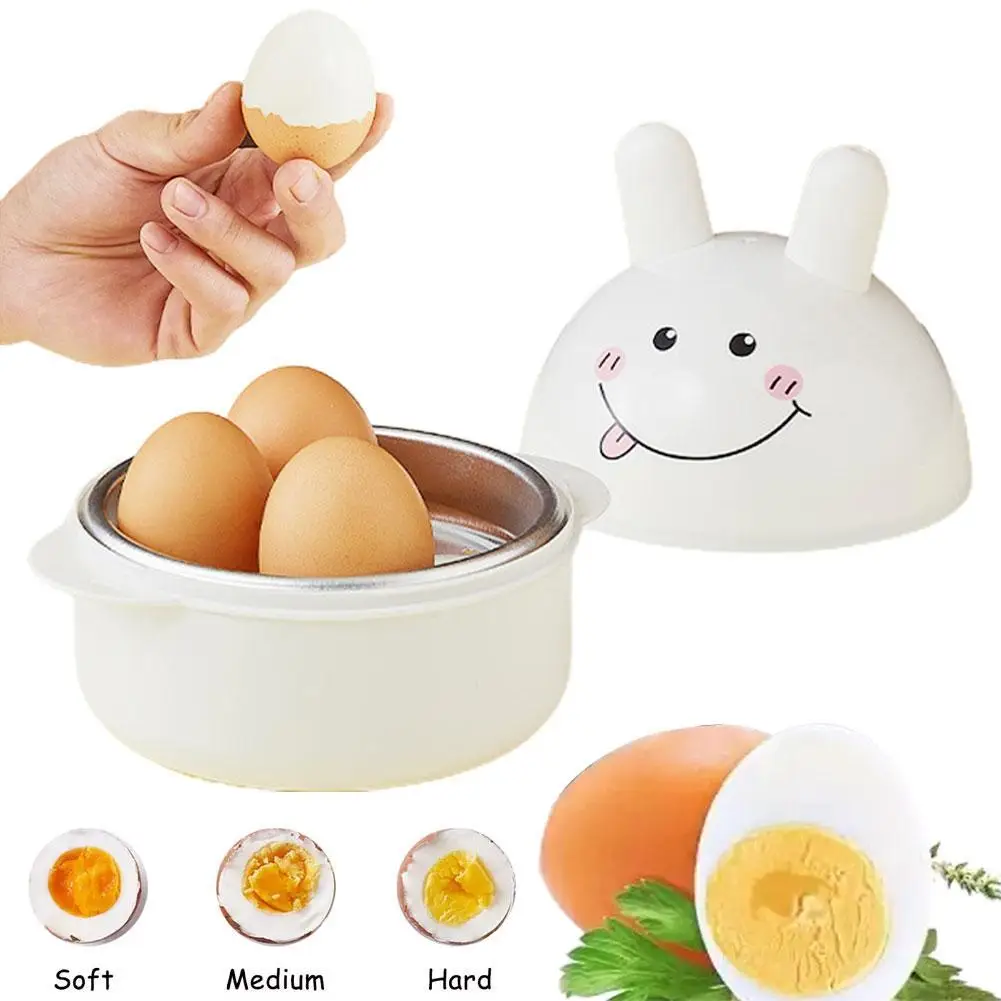 Chicken Shaped Microwave Egg Cooker Steamer for 4 Eggs Kitchen Cooking Tool and Accessories Quick Cooking Steamer T0V5