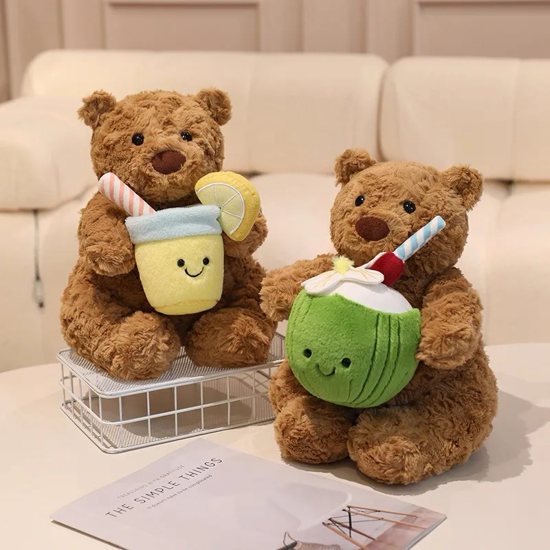 

Желе и кошка, застенчивый кролик Бонни, держащий торт на день рождения и медведь Барсело, успокаивающая плюшевая игрушка, кукла, подарок на Рождество и день рождения