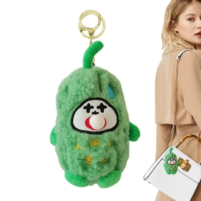 Plush Keychain Cute Backpack Charm Plushie Plush Toy Dolls Funny Keychain Stuffed Animal Keychain For School Carnival Rewards