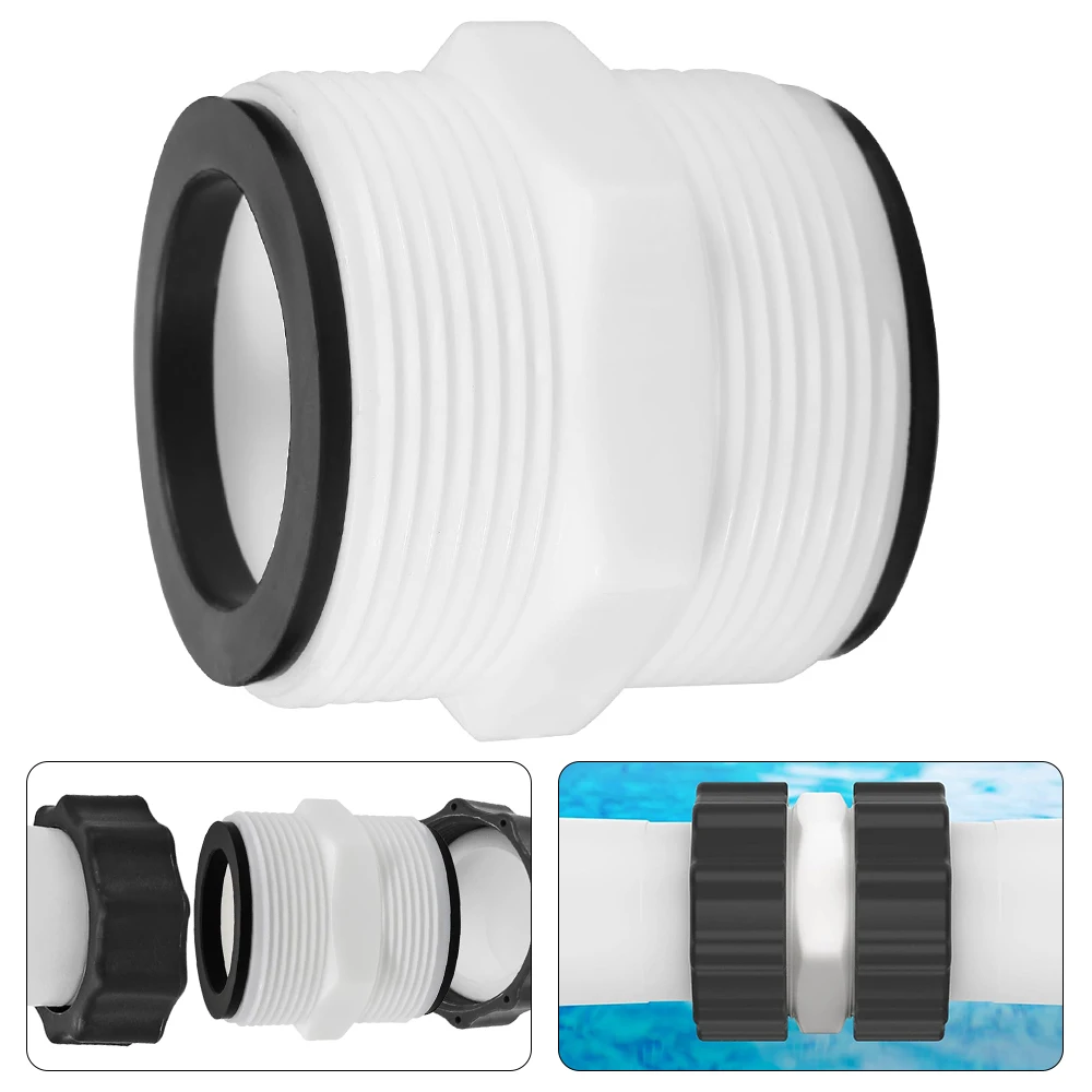 

Удлинитель шланга для бассейна от 1,5 до 1,5 дюйма, разъемная муфта с прокладкой, удлинитель фильтра для бассейна с надземным помелом для Intex Coleman