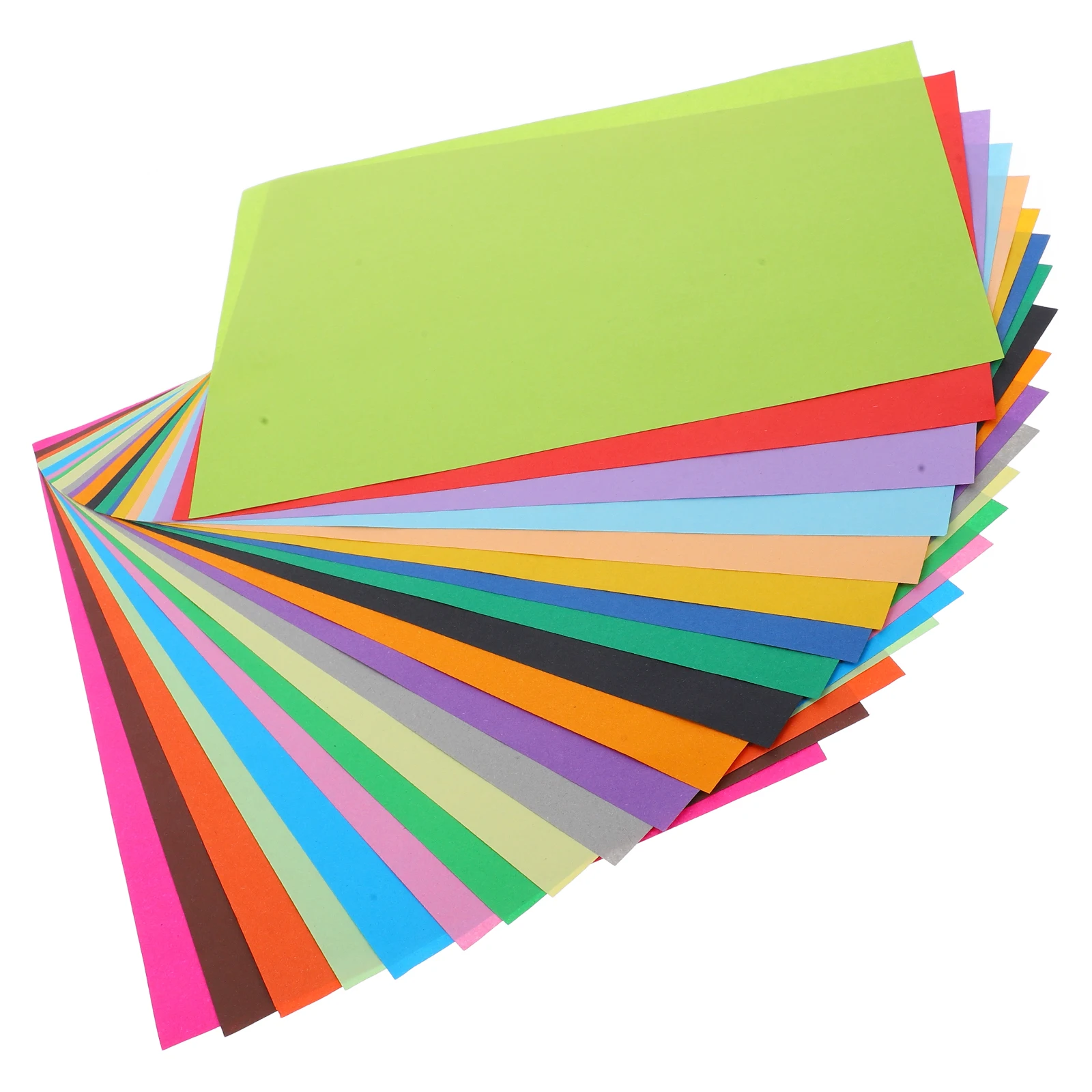 

100 Pcs Colorful Origami Corrugated Wrap Paper Colored Construction Masking Cardstock for Crafts Notebook Child