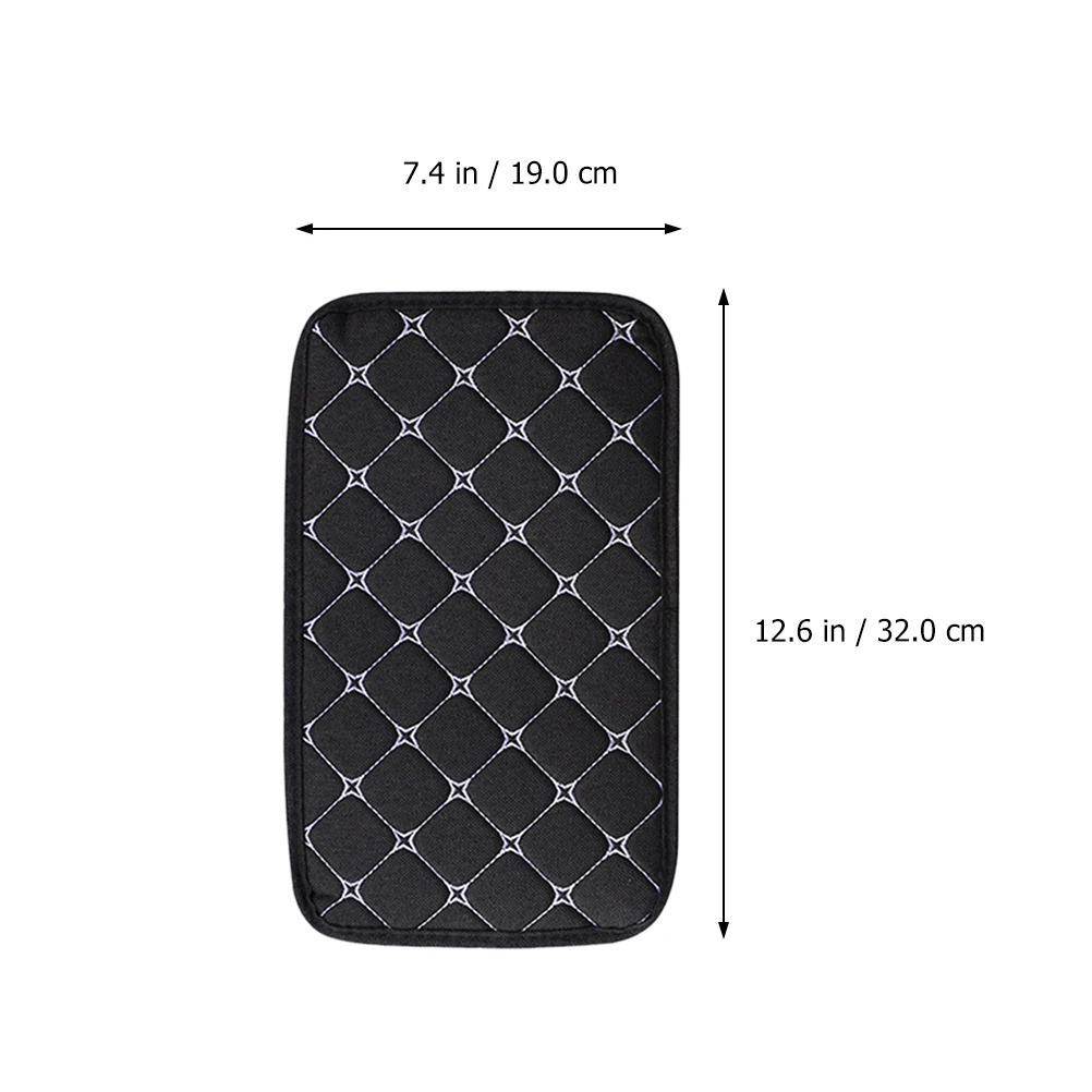 

Chic Embroidered Auto Center Pad Soft Touch Car Armrest Box Breathable Polyester Protector For Vehicle Interior Light Luxury Mid