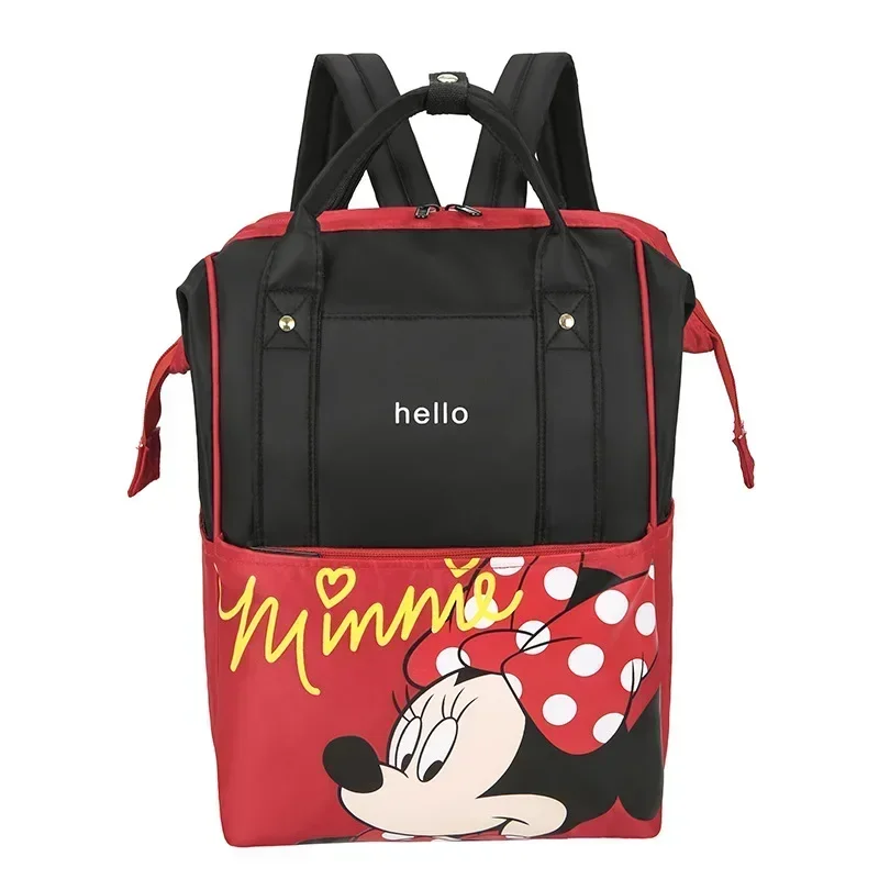 

Disney Mickey Mouse Mommy Diaper Bag Multifunctional Backpack Color Contrast Mother Baby Bag minnie Girl Boy Schoolbag Handbag