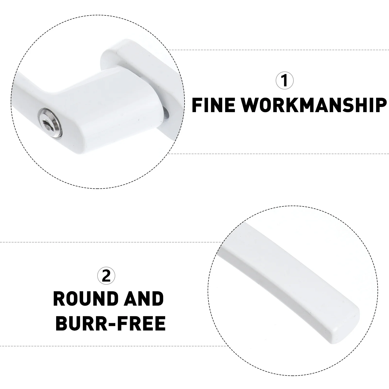 

Two-End Solid Thickened Zinc Alloy Lever Lock Standard Size Easy Install Separate Indoor Outdoor Keys Security Door Window