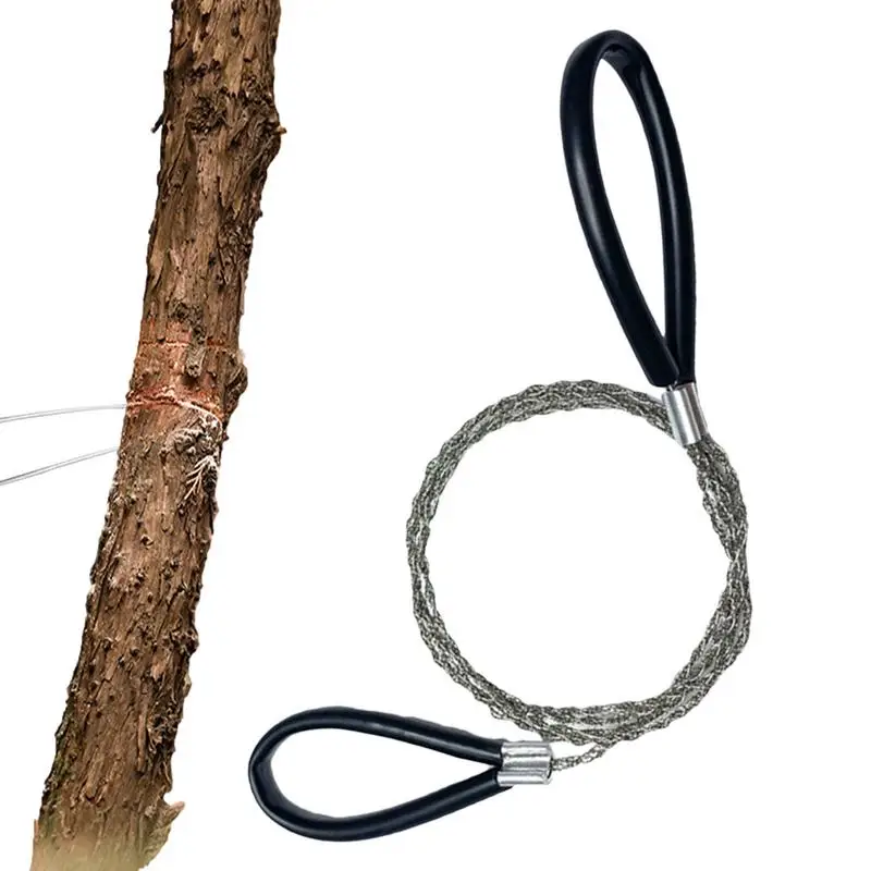 Wire Saw Cutter PVC Pipe String Saw Manual Survival Cable Saw Outdoor Cutting Gear Lightweight Saw For Backpacking Hiking