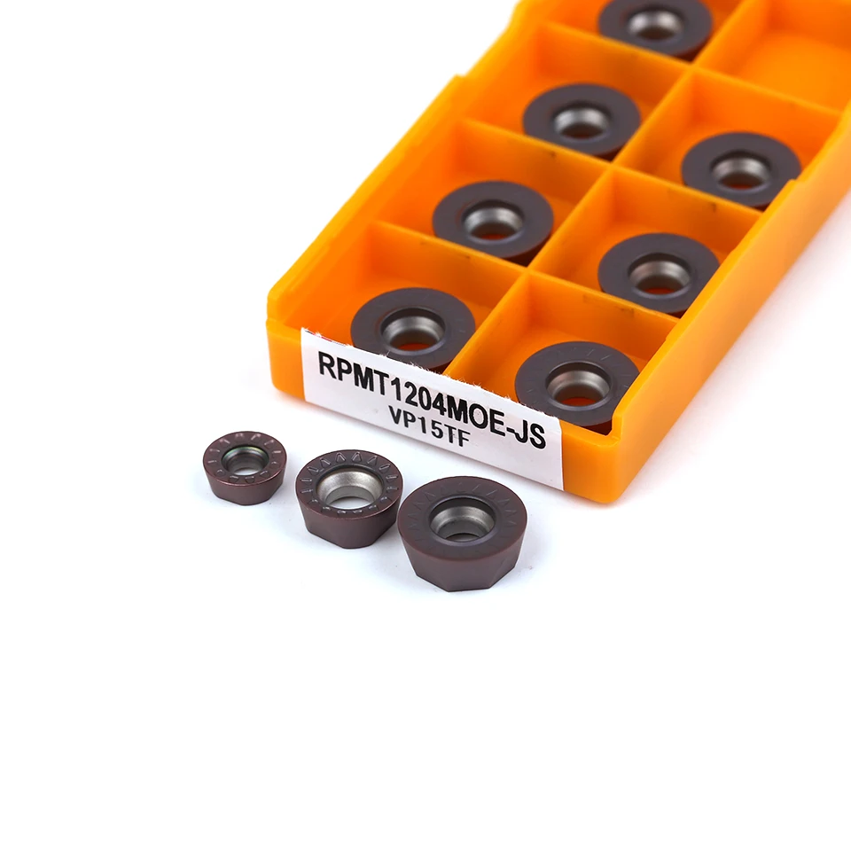 Inserção de Carboneto Redondo Interno de Alta Qualidade Rpmt08t2 Rpmt1606moecnc Ferramenta Torno de Metal Rpmw Rpmw1003 Rpmt10t3 Rpmt1204mo e js Vp15tf