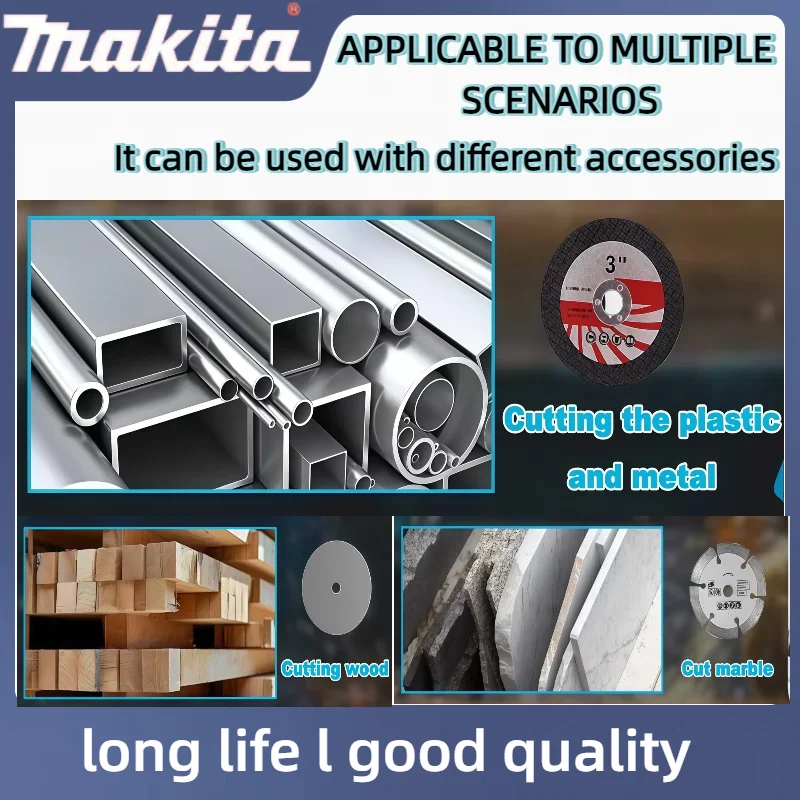 マキタ新型3インチブラシレスミニアングルグラインダー76mm電動コンパクトカットオフツール（18Vバッテリー対応）