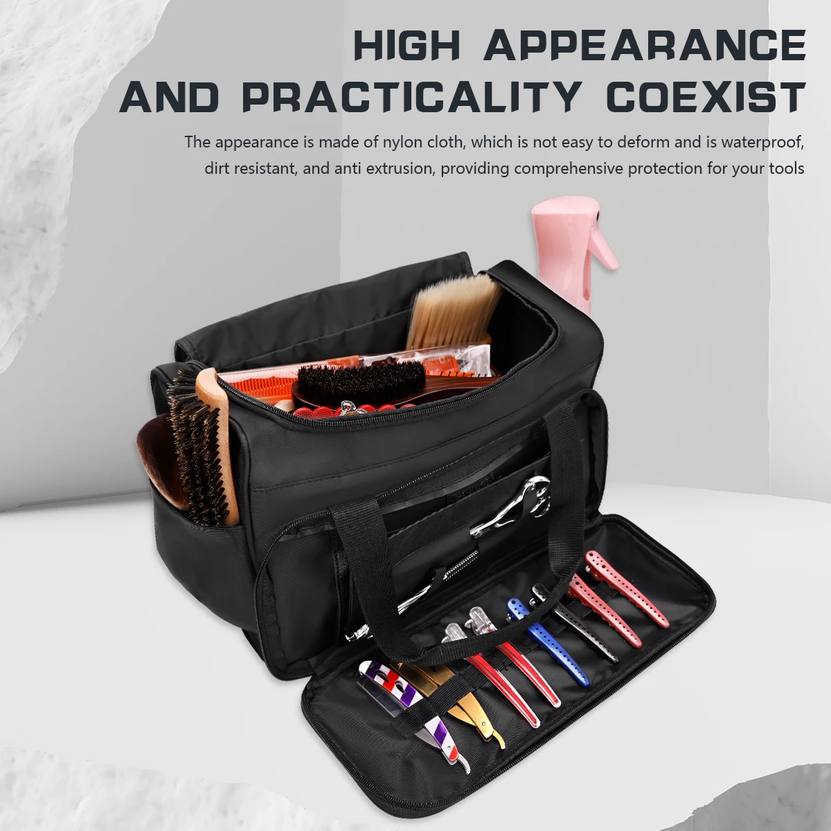 

Barbertop Scissor Tools Storage Bag Hairdressing Large Capacity Cosmetic Salon Organizer Grooming Travel Bags Makeup Case