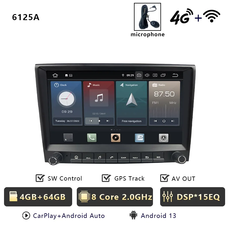 CHSTEK Carplay Android 13 Voor Porsche 911 987 997 Cayman Boxster Autoradio Speler Multimedia GPS WIFI 4G RDS Bluetooth Autoradio
