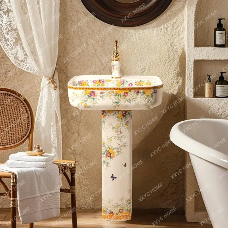 

Умывальник-колонна для двора, уличный садовый умывальник от пола до потолка, вертикальный умывальник для балкона