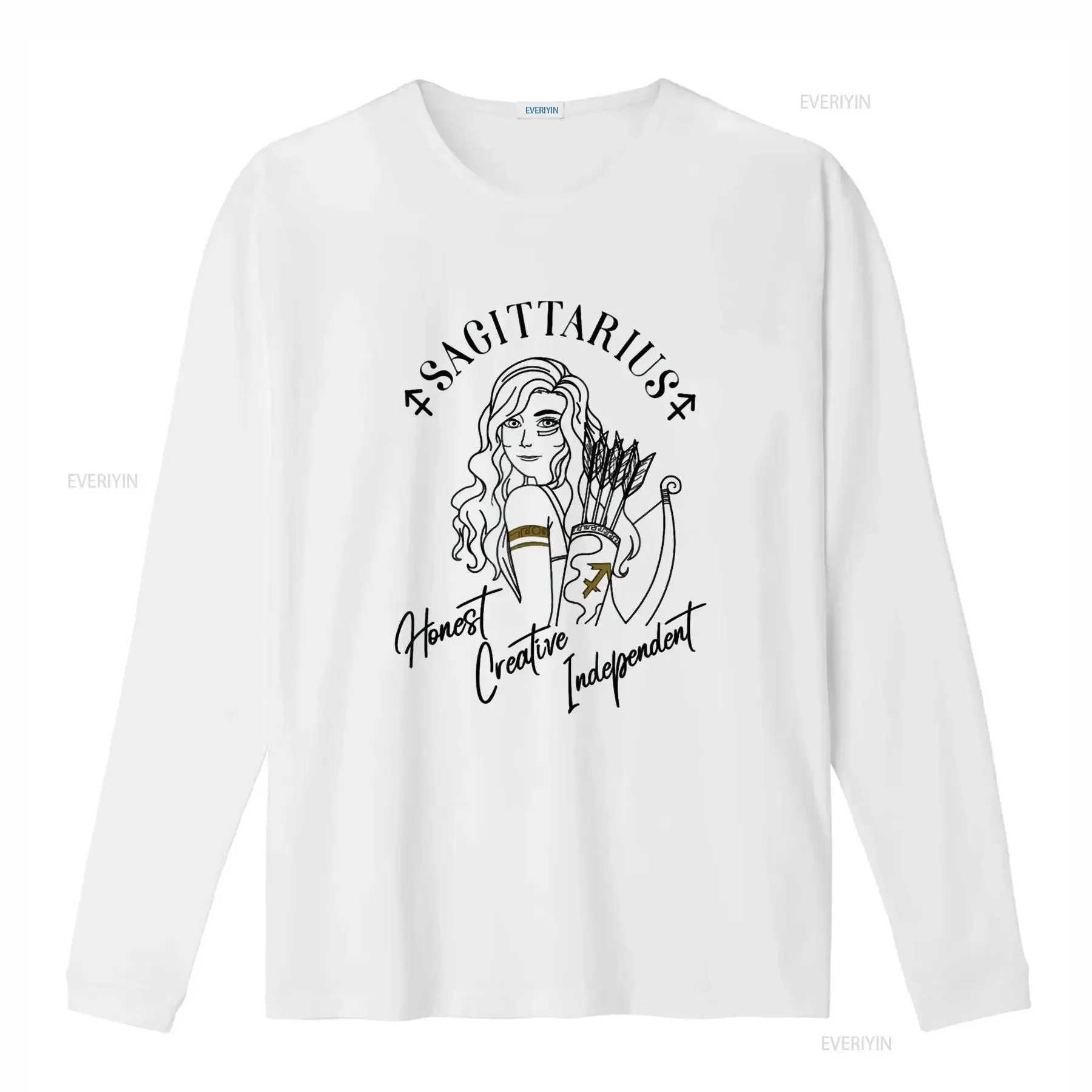 Sagittarius Woman Zodiac for Traits T Shirt vintage Washed homme Soft graphic Versatile Casual streetwear Unisex Stylish