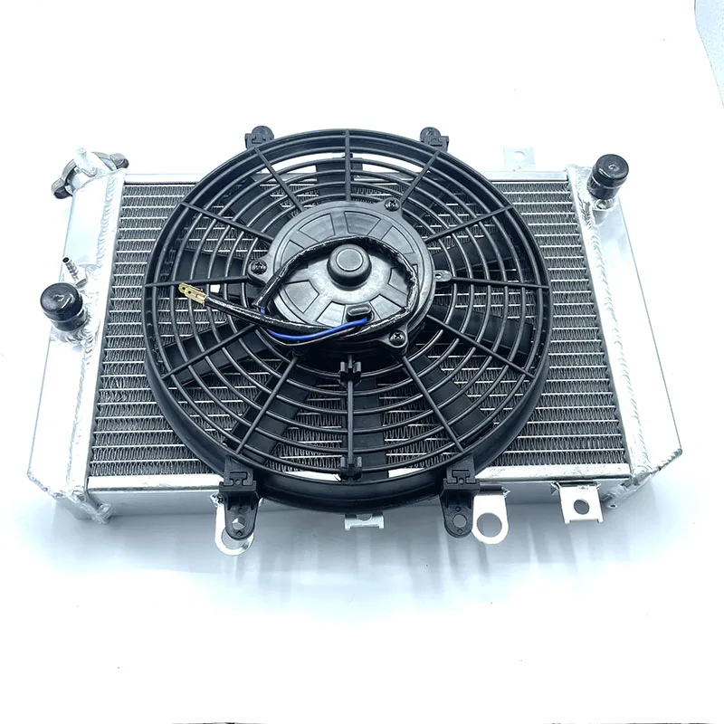 

Aluminum Radiator with FAN For Yamaha Grizzly 550 700 YFM700 2007-2014 ATV Quad