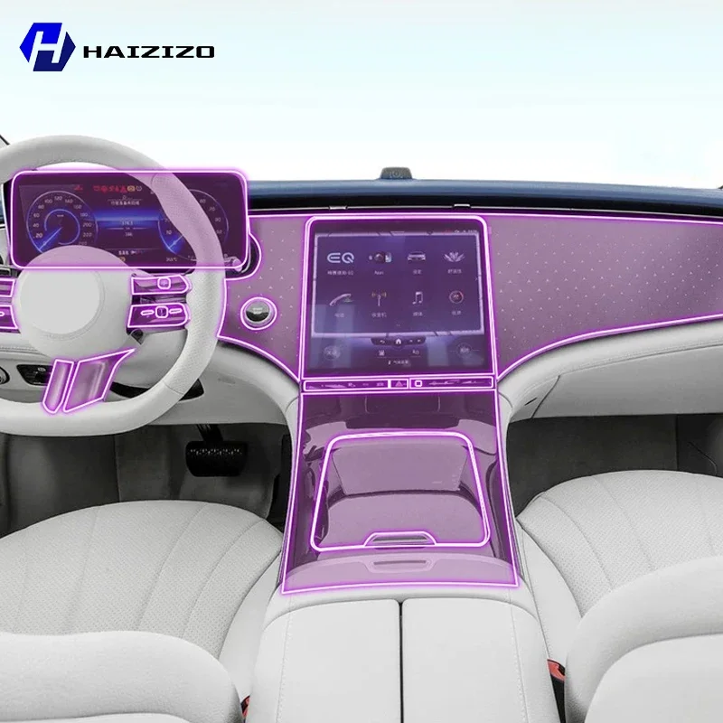 

For Mercedes-Benz EQE SUV X294 2023-2025 Car interior center console protective sticker interior decorative strip TPU protective