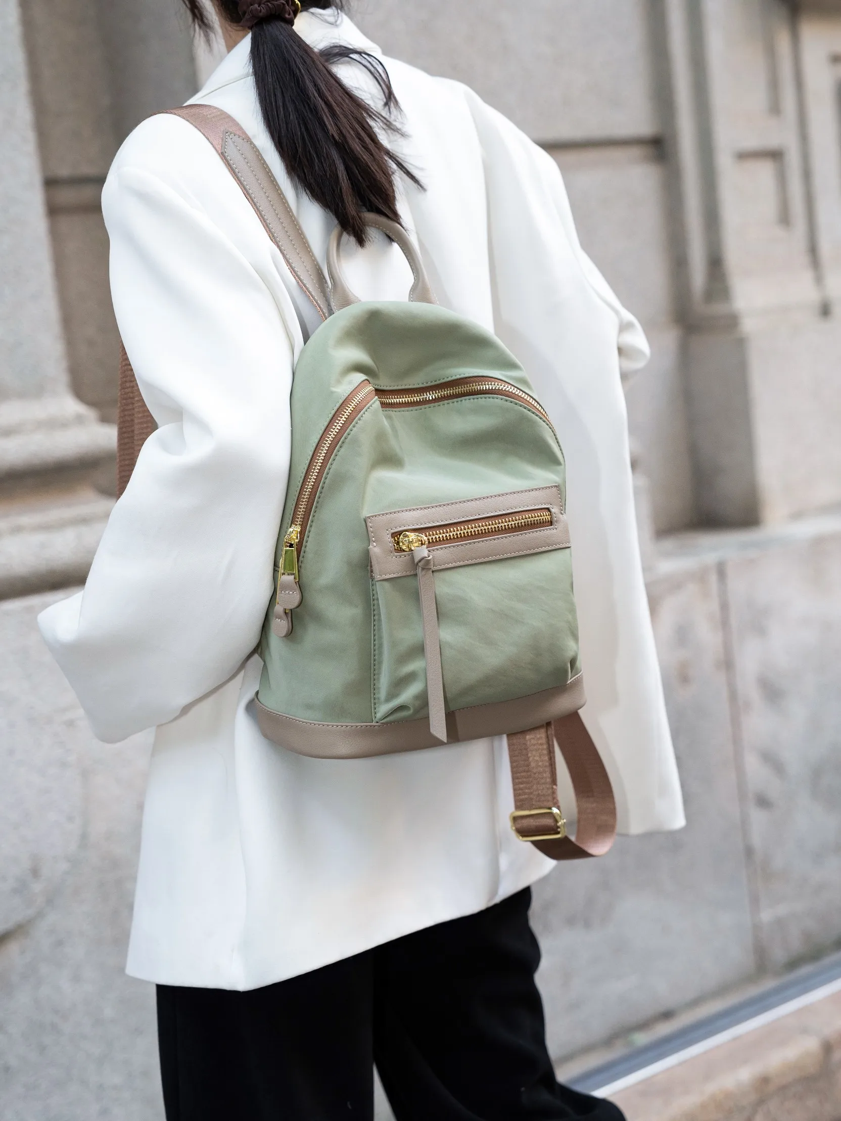 

mini fashionable classic lightweight backpack lightweight travel bag waterproof nylon bag women fashion luxury shoulder bag