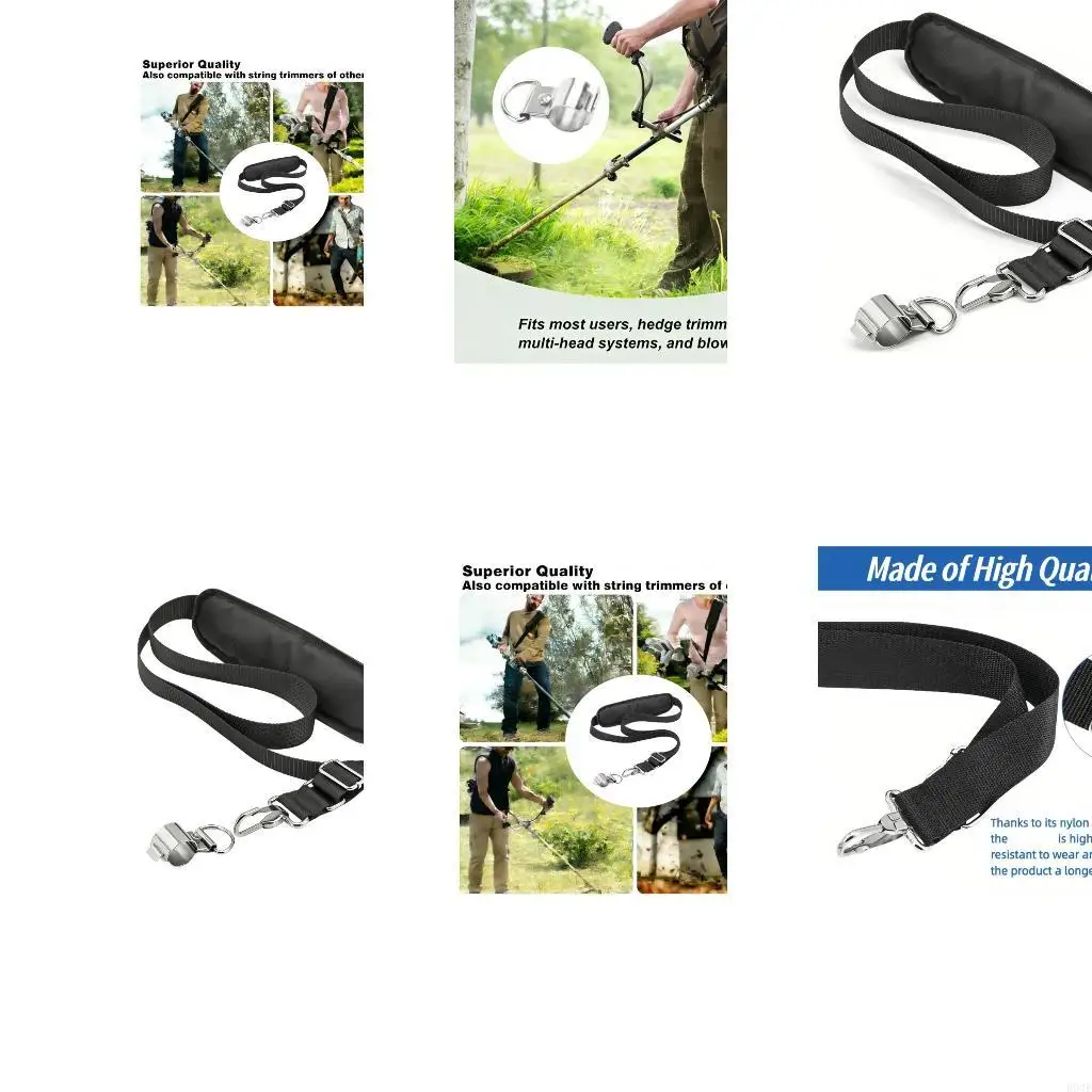 Nylon Trimmer Harness Padded Trimmer Support Belt With Ergonomic Design B03E