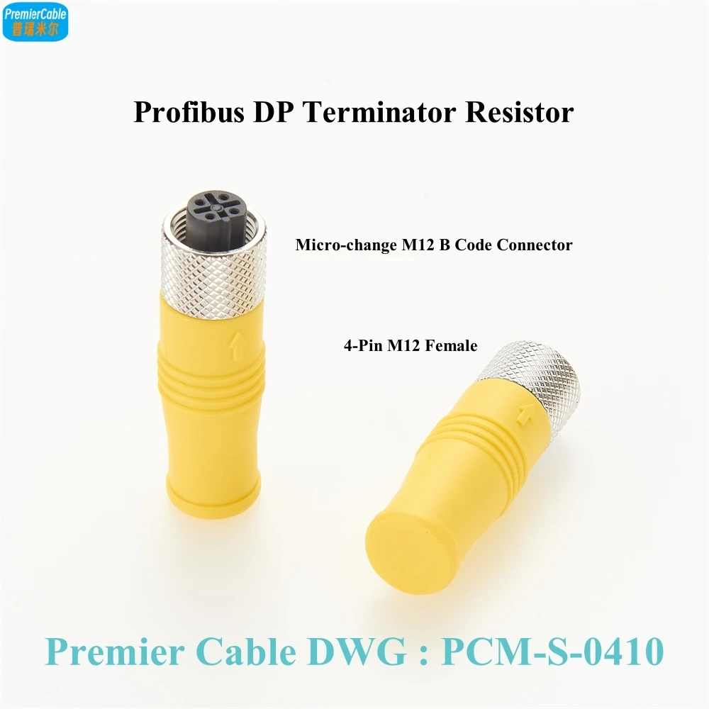 Резистор-Терминатор Profibus DP, микро-замена M12, гнездовой B-резистор с кодировкой, резистор PROFIBUS M12 для profbus Modbus