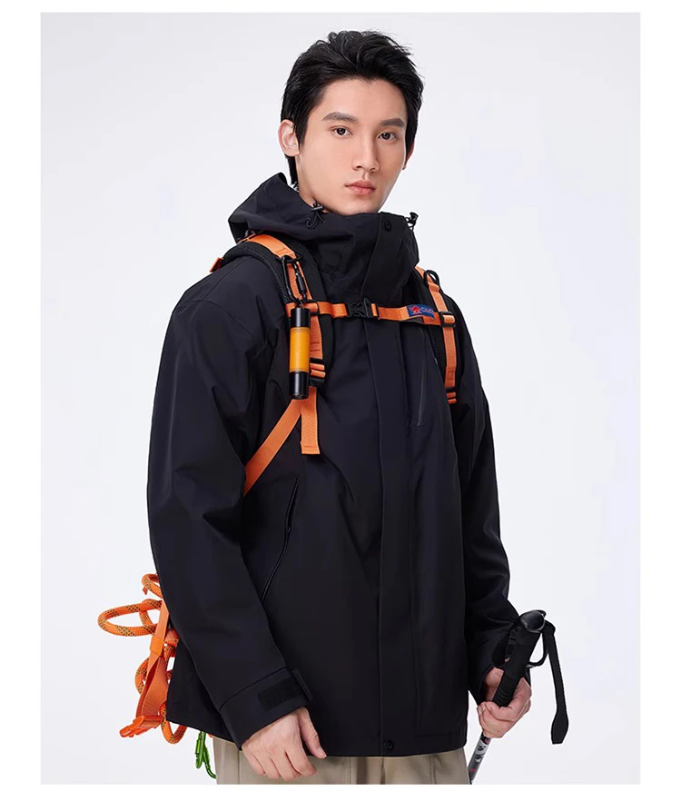 GOLDEN CAMEL Outdoor Hiking Jackets for Men Three-in-One Waterproof Fleece Jacket Women Windbreakers Warm 2024 Star Same Style
