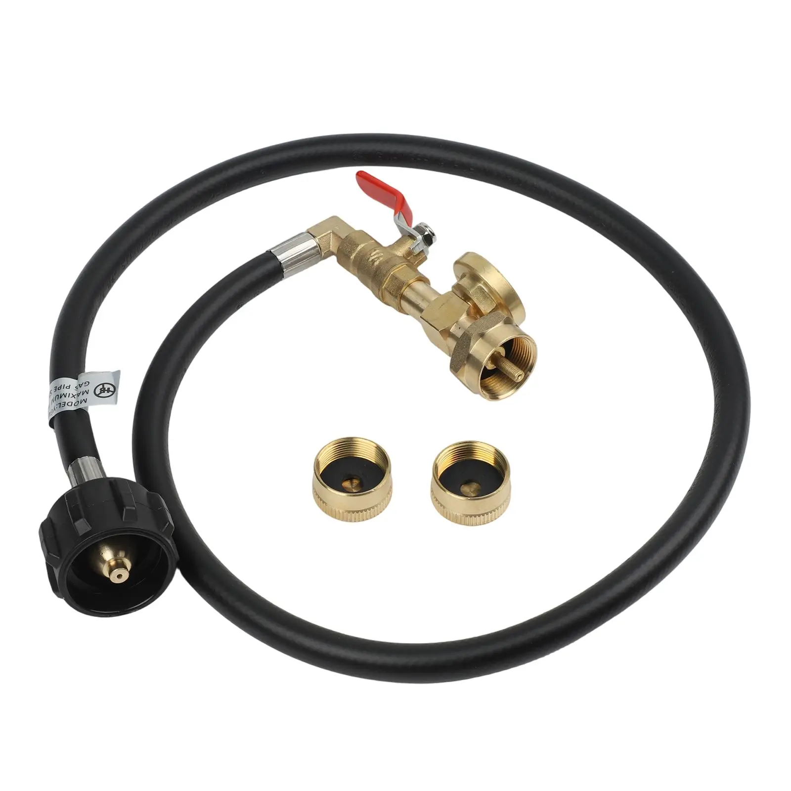 for Refill Tool with 3FT Hose Adapter Built in Gauge and ONOFF Control Valve for Easy Gas Transfer Between Tanks