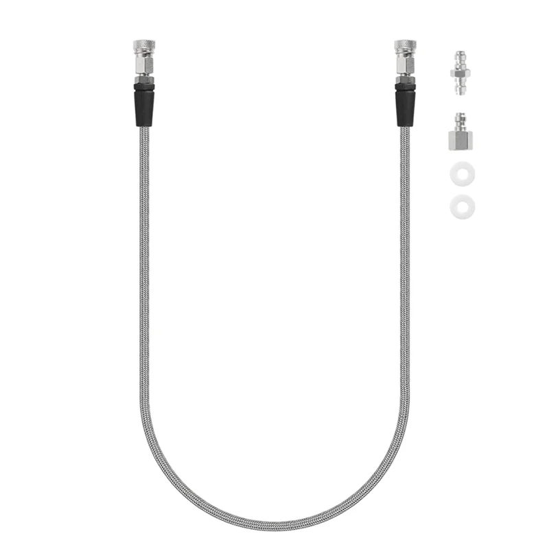 

New-Diving High Pressure Hose Dual Female Connector High Pressure Regulator Hose Diving Part Stainless Steel Color