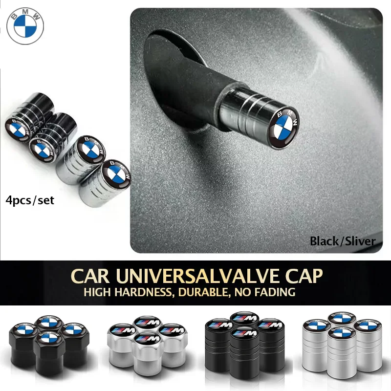 4PCS Metal Car Wheel Tire Valve Air Stem Cap For BMW M Performance E36 E46 E90 E70 E91 G20 X1 E60 F10 F30 E39 F20 E87 E92 G30 X5