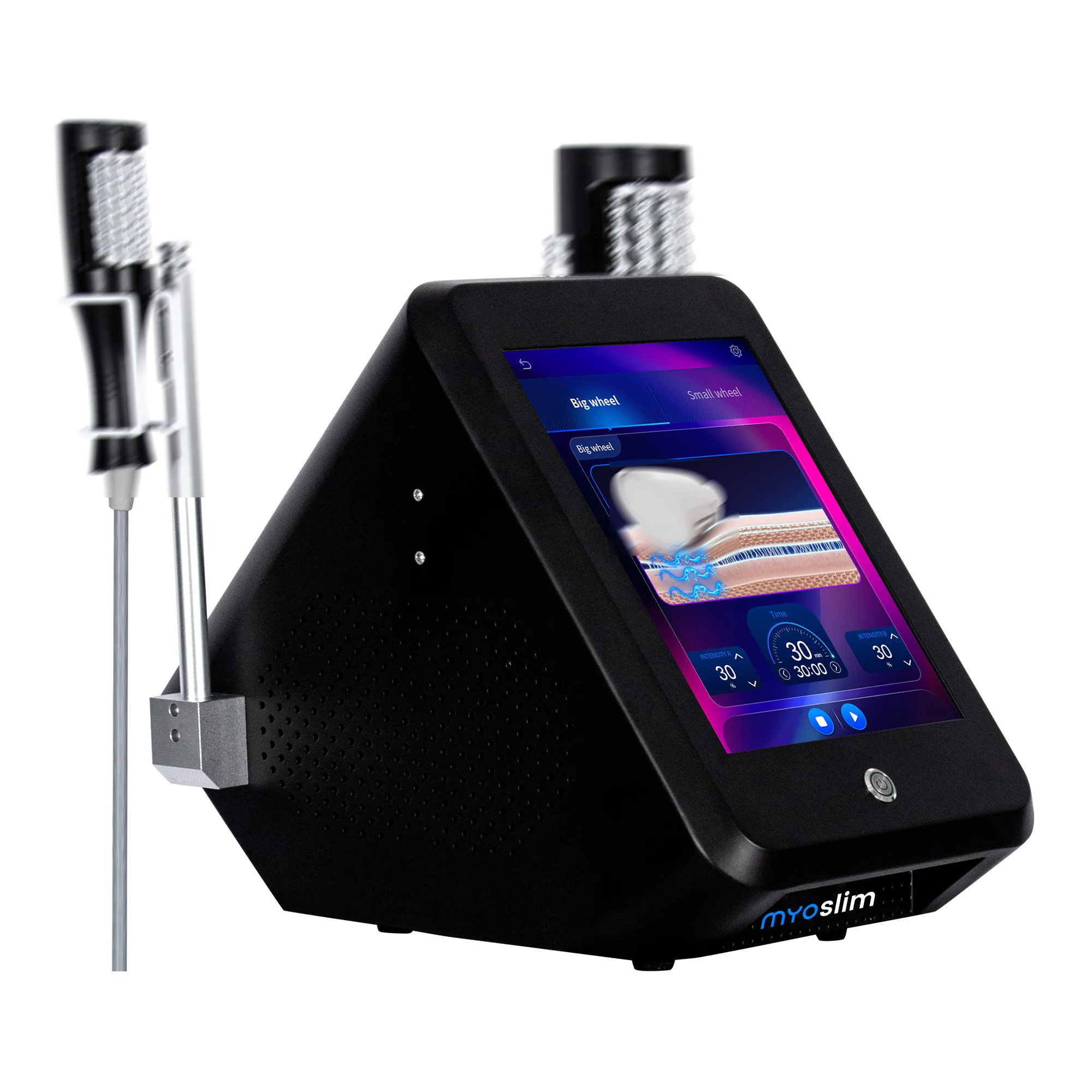 MYOSLIM เครื่องกระชับกล้ามเนื้อ ยกกระชับผิว เพิ่มการสร้างกล้ามเนื้อด้วยระบบ EMS ยกกระชับใบหน้า ลดเลือนริ้วรอย สำหรับเครื่องมือระดับมืออาชีพในร้านเสริมสวย