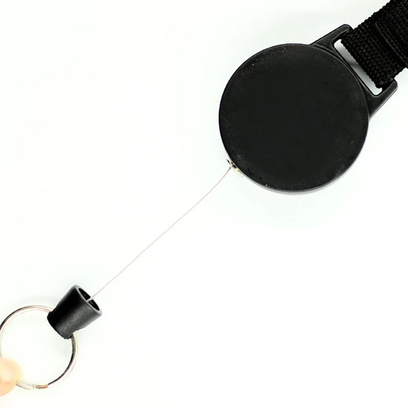 Retractable Keychain With Steel Wire Design,Multitool Carabiner Badge Holder,Keychain Clip Id Holder