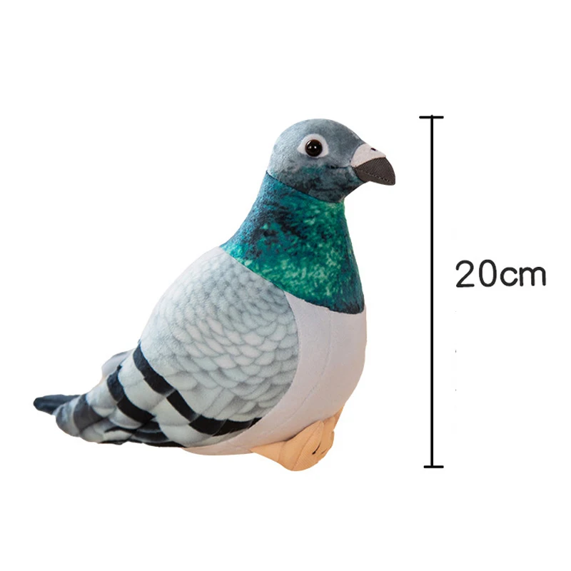 Nieuwe Levensechte Vogel Knuffels Simulatie Wit Groen Duif Mooie Ekster Knuffeldier Pop Fotografie Props Home Decor Geschenken