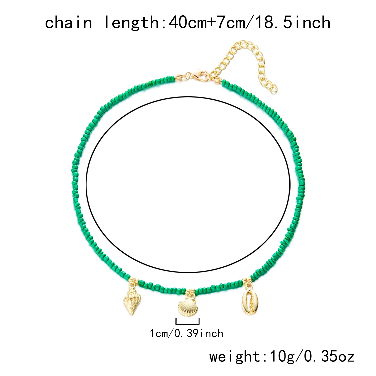 Boho Weiße Reisperlen-Halskette für Frauen Niedlicher Fisch-Imitationsperlen-Anhänger Bunter Choker Sommer Strand Y2K Halsschmuck Geschenk – Detail 16