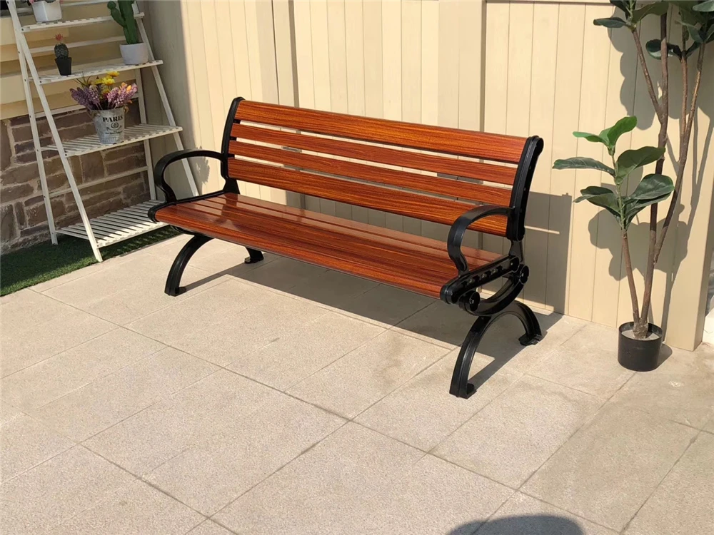 공원 벤치 현대식 야외 벤치 시트 야외 정원 벤치 알루미늄 야외 가구