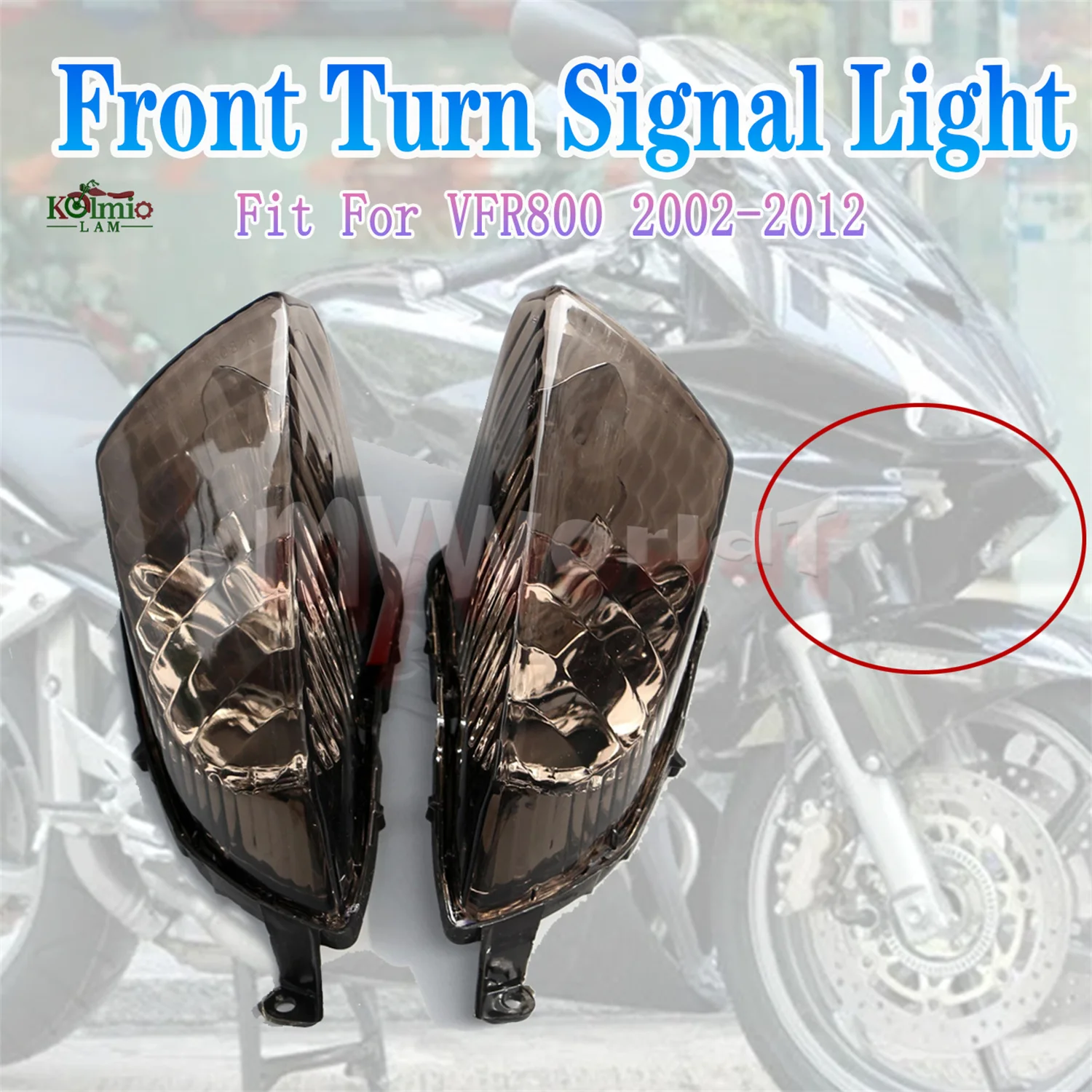 Motorcycle Front Turn Signal Light Indicator Blinker Lamp Fit For Honda VFR800 2002 - 2012 VFR 800 03 04 05 06 07 08 09