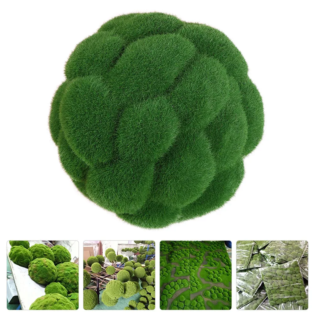 

1pc Simulation Moss Ball Green Realistic Micro Landscape Decor For Diy Garden Bonsai Home Office Adornment Housewarming Gift