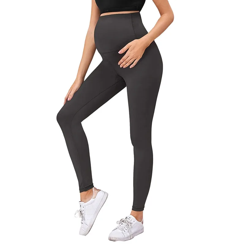 

High Waist Pregnancy Leggings Skinny Maternity clothes for pregnant women Belly Support Knitted Leggins Body Shaper Trousers