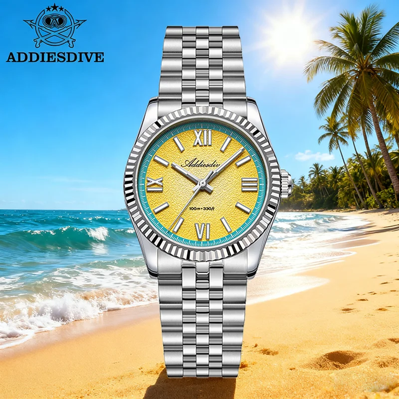 addiesdive-montres-a-quartz-pour-hommes-vh31-nouveau-36mm-verre-bombe-saphir-acier-inoxydable-etanche-10bar-bgw9-montre-bracelet-lumineuse-pour-hommes