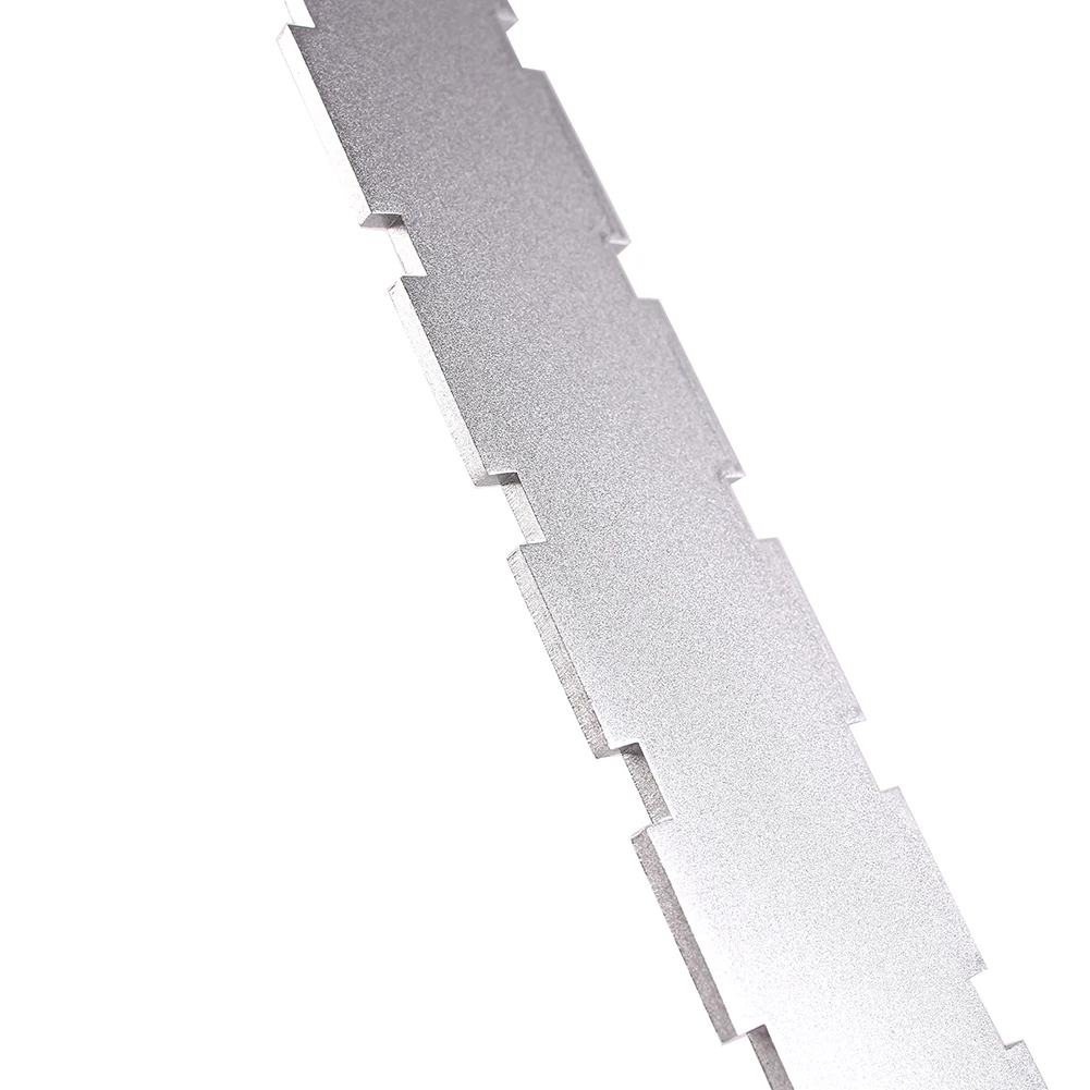 Measuring Ruler Guitar Luthier Tool Straight Edge Tool 1pc 41.8*3.7*0.3cm Luthier Measuring Ruler Notched Golden/Silvery for