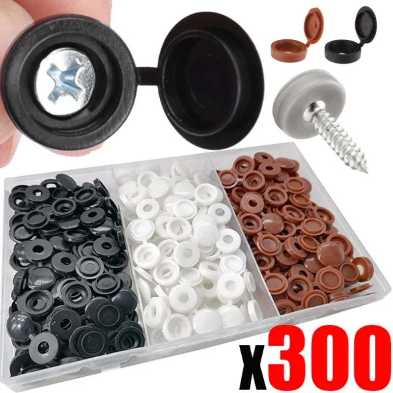 Auto Plastic Screw Cap Cover Fold Snap Protective Cap Button Nuts Bolts Fixing Caps for Furniture Home Decorative Hardware