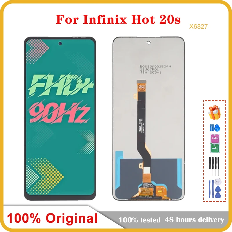 Original 6.78'' For Infinix Hot 20S Hot20S X6827 LCD Display Touch Screen Digitizer Assembly