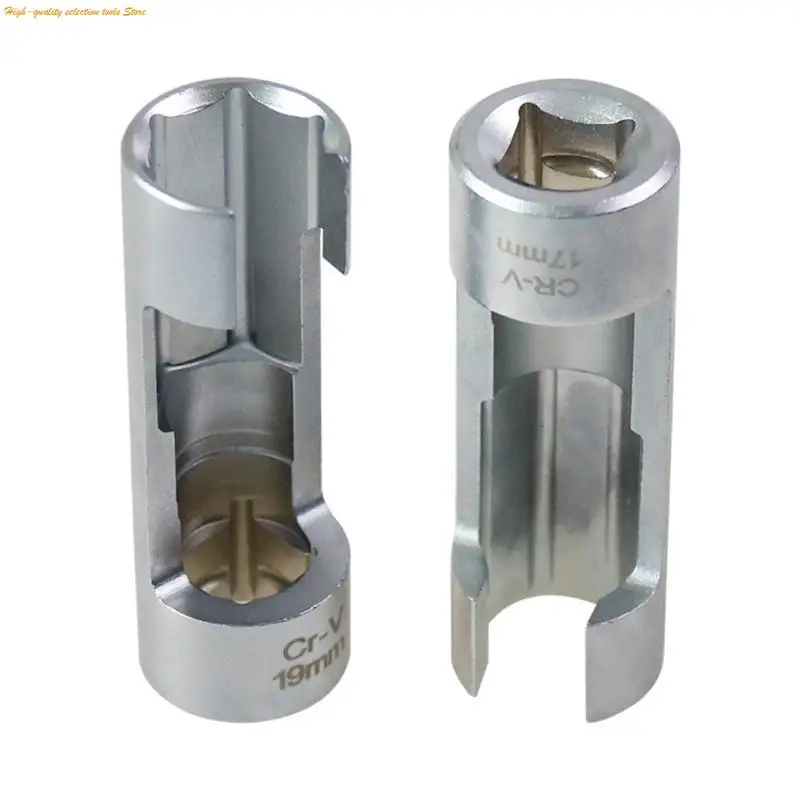 203F Automotive 17mm/19mm أداة إزالة أنابيب الزيت تضمن دقة Fit Steel Diesels Fuels Fuels Tool Line Socket Tool