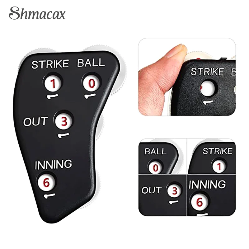 4 Wheel Referee Counter Referee Indicator Baseball Clicker Umpire Clicker Umpire Gear Gym Sports Umpire Indicator