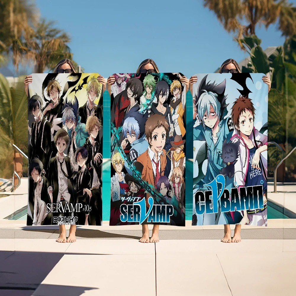 

Servamp Microfiber Blanket Quick Drying Beach Towels Oversized Printing Super Absorbent Pool Towel Blanket