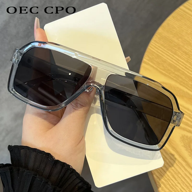 Super Große Quadratische Sonnenbrille Frauen Männer UV400 Shades Heiße Mode Retro Punk Sonnenbrille Weibliche Trendy Brillen Brille