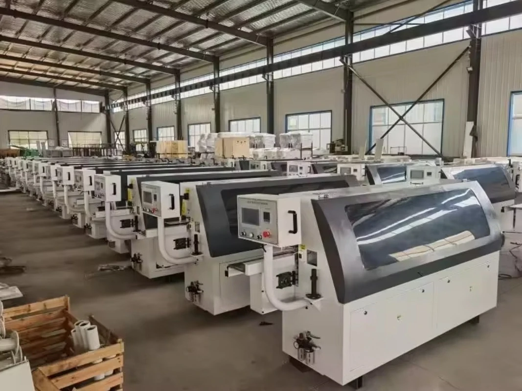 ZICAR Wood Board MDF Melamine Laminate Edge Banding Machine MF50G Qingdao Straight Line High Speed Automatic Edge Bander Machine