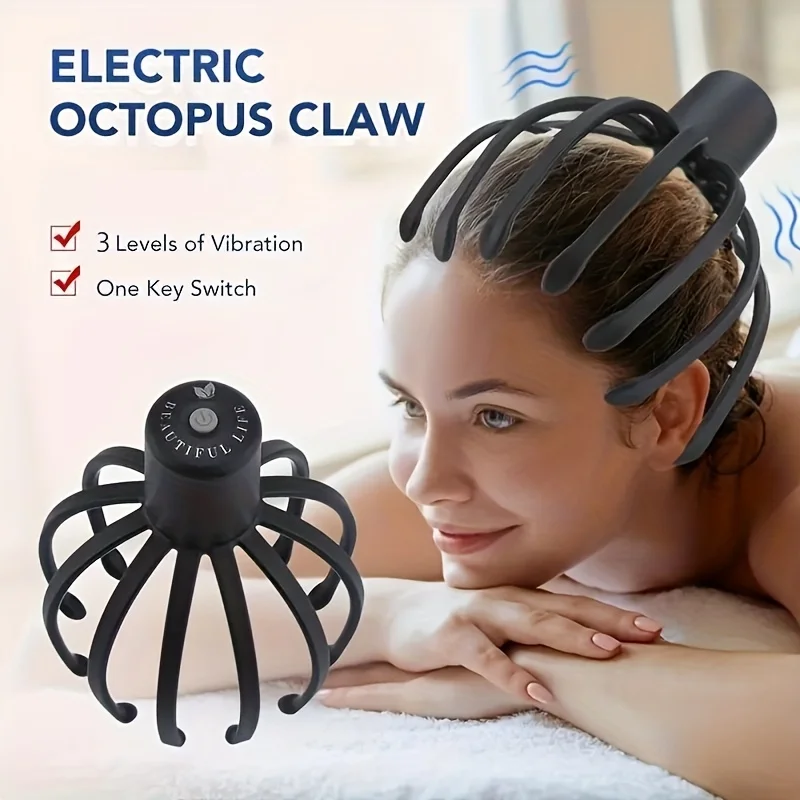 

Intelligent electric head massager household multi-function multi-claw physical therapy instrument vibrating comb massage comb