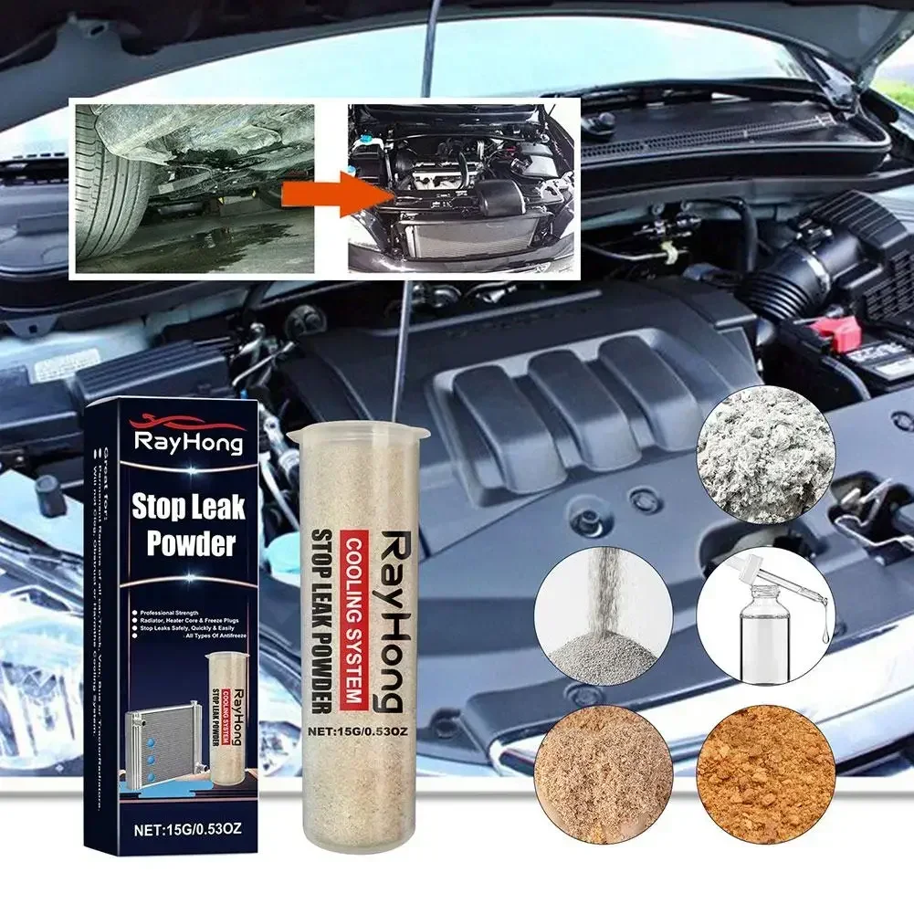 

15g Automotive Water Tank Leakage Prevention Repair Powder Metal Special Sealing Repair Agent Automotive Exterior Accessories