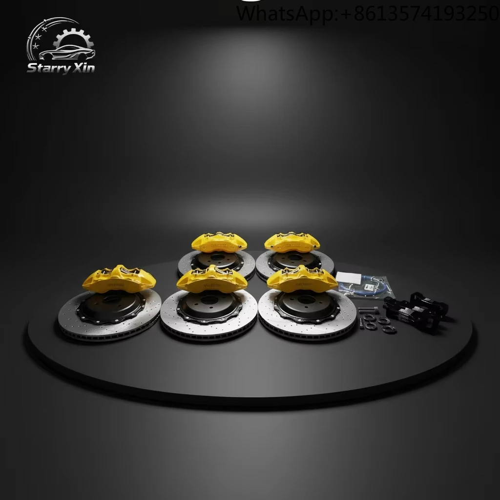 Calibradores de Freno de Alto Rendimiento de 6 Pistones para Ford F150 Lightning, Chevy Silverado EV, GMC Hummer EV, Camioneta Eléctrica, Kit de Frenos Grandes