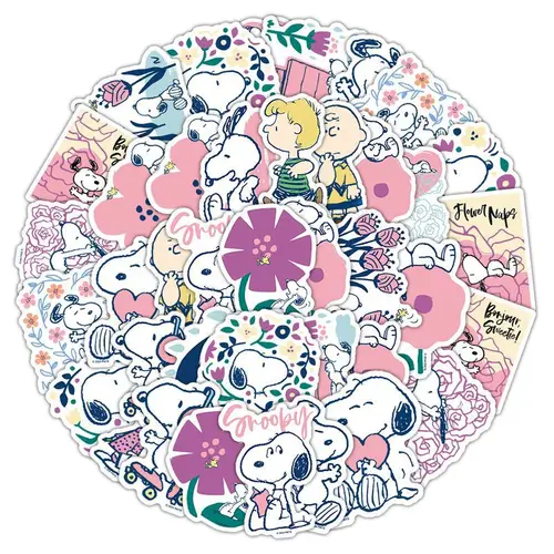 Imagen 2 del producto 20 pack/lote de pegatinas Kawaii de Snoopy, bonito álbum de recortes, diario, taza decorativa, pegatina impermeable, etiqueta de papelería