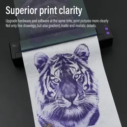 P19 Wireless Tattoo Transfer Stencil Printer Tattoo Transfer Thermal Copier Machine Compatible with Smartphone & PC