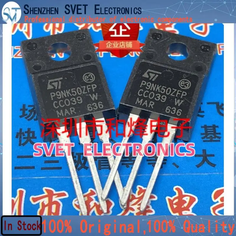 10 PZ-50 PZ9NK50ZFP STP9NK50ZFP TO-220F 500V9A Originale Disponibile