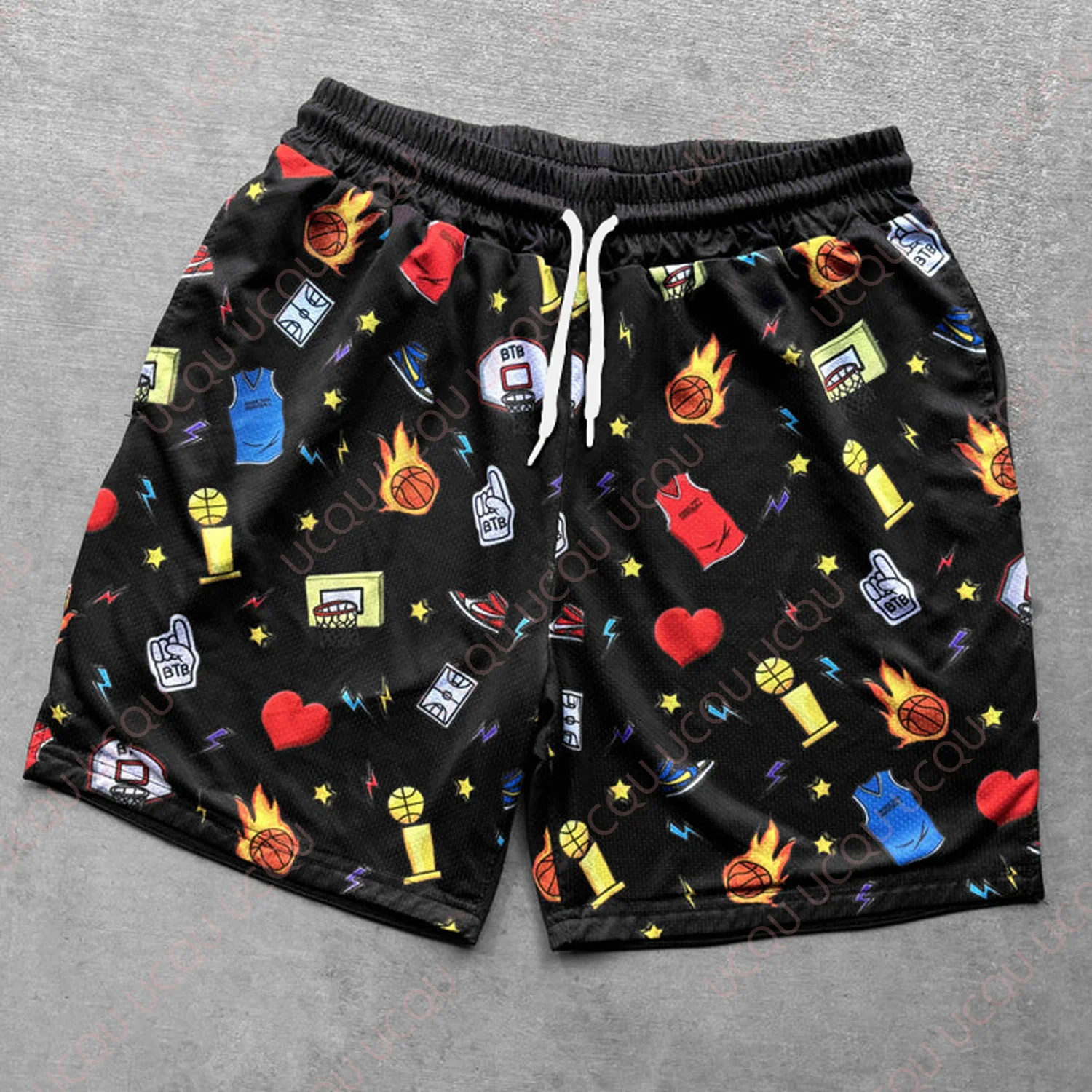 

Gametime - Shorts Fashion Beach Shorts Hawaiian Shorts Summer Loose Luxury Swimwear Adults Sports Shorts
