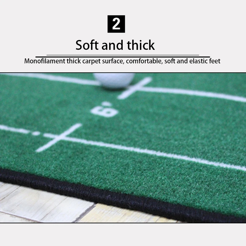 Golf Carpet Putting Mat Thick Practice Putting Rug For Indoor Home Office Golf Practice Grass Mat Golf Training